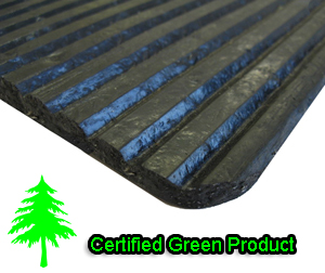 Low Profile Recessed Rubber Ridge Mats